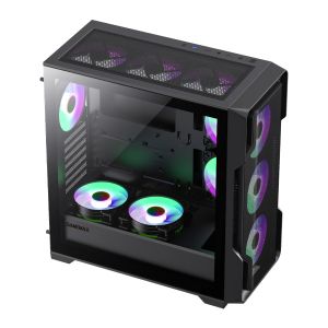 Gamemax Case EATX - SIEGE Black - Addressable RGB