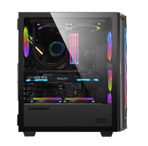 Gamemax Case EATX - Diamond COC Black - Addressable RGB