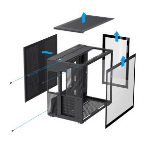 Gamemax Case ATX - Infinity Black