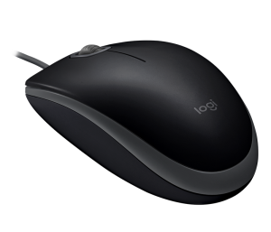 Wired optical mouse LOGITECH B110 Silent, Black, USB