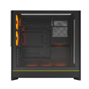 Montech Case ATX - HS01 PRO (W) - 5 x 120 mm ARGB Fans, USB-C, Black