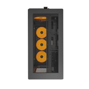 Montech Case ATX - HS01 PRO (W) - 5 x 120 mm ARGB Fans, USB-C, Black