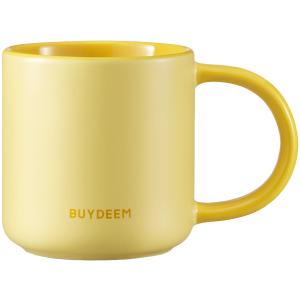 BUYDEEM Ceramic Mug 300 ml, model CD1018, color Mellow Yellow
