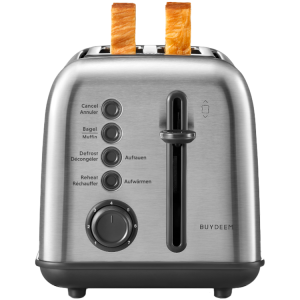 BUYDEEM 2 Slice Toaster, model DT620E, color Stainless Steel, EU