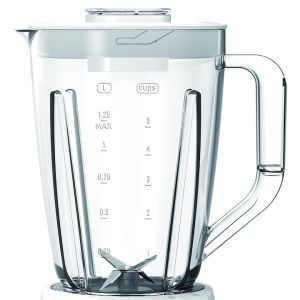 Blender Tefal BL420131 Blendforce II Bol din plastic alb (4 lame), 600W