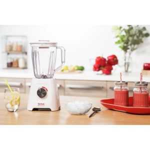 Blender Tefal BL420131 Blendforce II Bol din plastic alb (4 lame), 600W