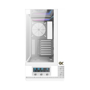 Xigmatek Case EATX - Vision Arctic - 7 ARGB Fans, LCD Display Panel, Smart Fan Control