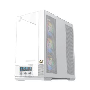 Xigmatek Case EATX - Vision Arctic - 7 ARGB Fans, LCD Display Panel, Smart Fan Control