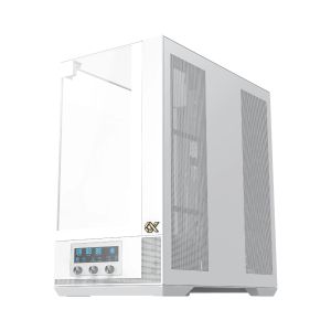 Xigmatek Case EATX - Vision Arctic - 7 ARGB Fans, LCD Display Panel, Smart Fan Control