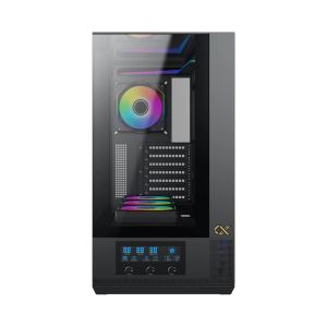 Xigmatek Case EATX - Vision - 7 ARGB Fans, LCD Display Panel, Smart Fan Control