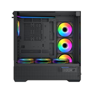 Xigmatek Case EATX - Vision - 7 ARGB Fans, LCD Display Panel, Smart Fan Control
