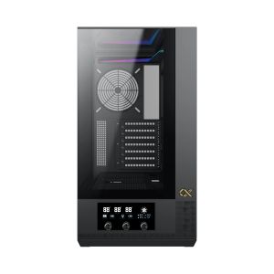 Xigmatek Case EATX - Vision - 7 ARGB Fans, LCD Display Panel, Smart Fan Control