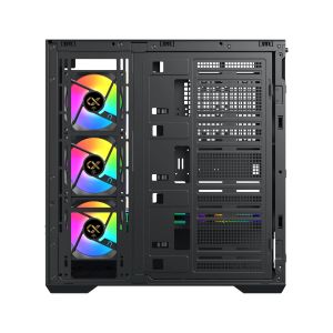 Xigmatek Case EATX - Vision - 7 ARGB Fans, LCD Display Panel, Smart Fan Control
