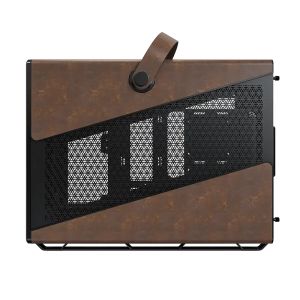 Montech Case mATX - Heritage PRO (B) - USB-C, Leather, 4 x 120 mm Fans