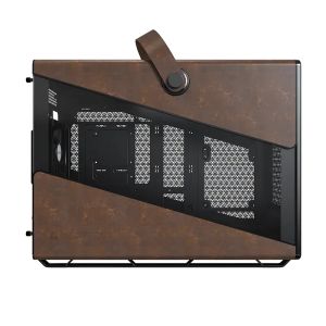 Montech Case mATX - Heritage PRO (B) - USB-C, Leather, 4 x 120 mm Fans