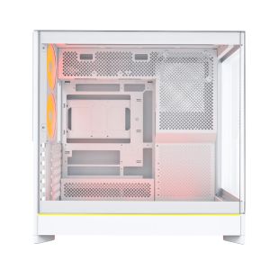 Montech кутия Case ATX - HS02 PRO (W) - 5 x 120 mm ARGB Fans, USB-C, Black