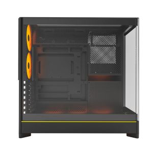Montech кутия Case ATX - HS02 PRO (B) - 5 x 120 mm ARGB Fans, USB-C, Black
