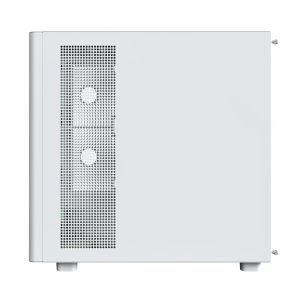 Montech Case ATX - XR Wood (W) - 4 x 120 mm ARGB Fans, Wood, USB-C, White