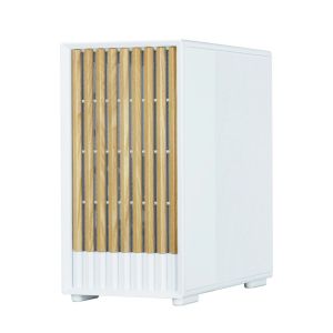 Zalman Case mATX - P10 NAMU WHITE - Wood, USB-C