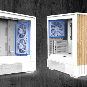 Zalman Case mATX - P10 NAMU WHITE - Wood, USB-C