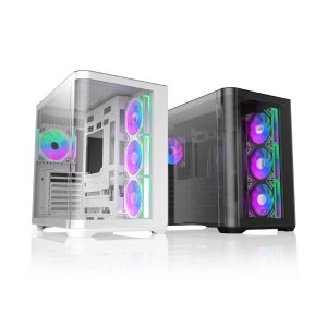 Raijintek Case EATX - ATREUS BT4 Black - 4 x 120 mm Infinity Mirror ARGB Fans included