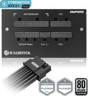Raijintek захранване PSU ATX3.1 1000W Platinum - AMPERE 1000