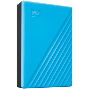 WD My Passport 4 TB taşınabilir HDD USB3.0 USB2.0 uyumlu Mavi Perakende