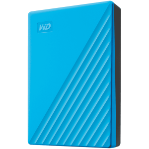 WD My Passport 4 TB taşınabilir HDD USB3.0 USB2.0 uyumlu Mavi Perakende