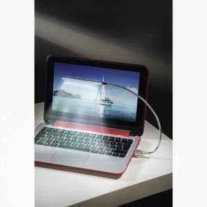 Lampa pentru laptop HAMA Swan Neck, USB, Dimmer, 10 LED, Senzor tactil