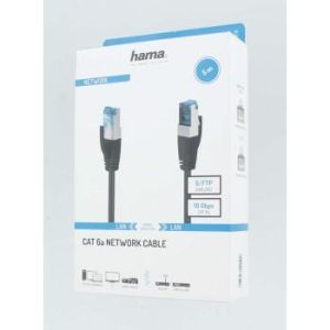 Hama Network Cable, CAT 6a, 10 Gbit/s, S/FTP Shielded, 5.00 m