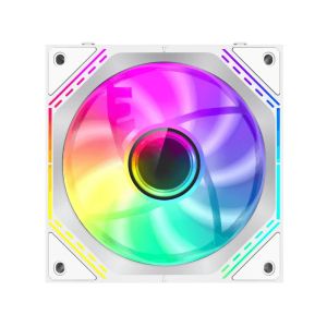 Gamemax Fan Pack 3-in-1 3x120mm - FN12A-S3I White, Daisy-Chain, Addressable RGB