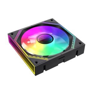Gamemax Fan Pack 3-in-1 3x120mm - FN12A-S3I-R Black, Reverse, Daisy-Chain, Addressable RGB