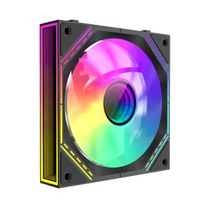 Gamemax Fan Pack 3-in-1 3x120mm - FN12A-S3I-R Black, Reverse, Daisy-Chain, Addressable RGB