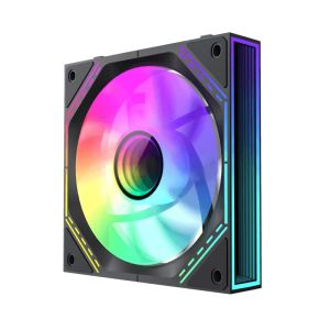 Gamemax Fan Pack 3-in-1 3x120mm - FN12A-S3I-R Black, Reverse, Daisy-Chain, Addressable RGB