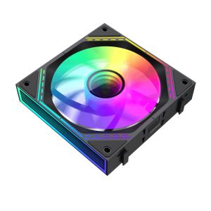 Gamemax Fan Pack 3-in-1 3x120mm - FN12A-S3I-R Black, Reverse, Daisy-Chain, Addressable RGB