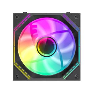 Gamemax Fan Pack 3-in-1 3x120mm - FN12A-S3I-R Black, Reverse, Daisy-Chain, Addressable RGB