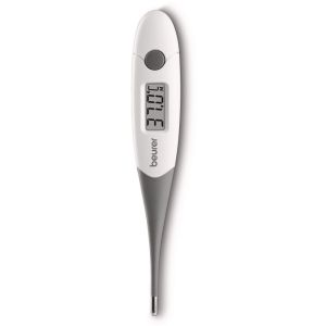Термометър Beurer FT 16/1 clinical thermometer, Contact-measurement technology, Display in °C, Protective cap; Waterproof, white