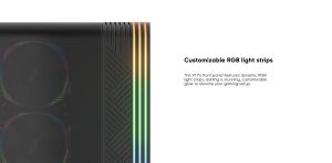 1stPlayer Case ATX - VT7-BK - USB-C, Mesh, A-RGB