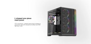 1stPlayer Case ATX - VT7-BK - USB-C, Mesh, A-RGB