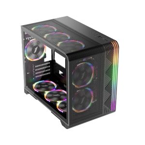 1stPlayer Case mATX - VT6-BK - Mesh, A-RGB