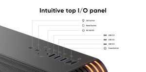 1stPlayer Case mATX - VT6-BK - Mesh, A-RGB