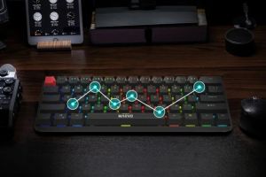 Marvo Gaming Mechanical keyboard Saber 61 KG933G White - 61 keys, Red Switches [Linear]