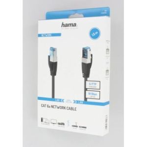 Hama Network Cable, CAT 6a, 10 Gbit/s, S/FTP Shielded, 1.50 m