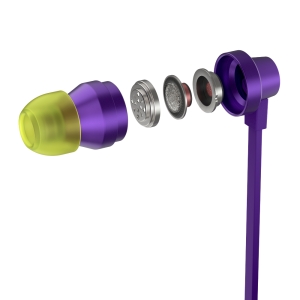 Gaming Earphone Logitech G333 In-ear, 3.5 mm + USB-C adapter, Purple