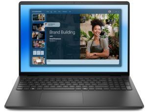 Лаптоп Dell 16 DC16250, Intel Core 5 120U (10 cores, up to 5.0 GHz), 16.0" FHD+(1920x1200) AG, 300nits, 16GB, 2x8GB, DDR5, 5200 MT/s, 1TB M.2 PCIe, Intel Graphics, Cam, FPR, Wi-Fi 6, Backlit Kb, Ubuntu, Carbon Black, 3Y PS