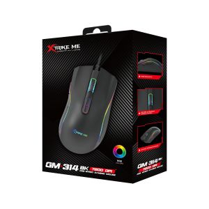 Xtrike ME Gaming Mouse GM-314 Black - 7200dpi, RGB