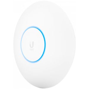 Punct de acces WiFi 6E Ubiquiti puternic, montat pe tavan, conceput pentru a oferi o acoperire fără întreruperi, multi-bandă în medii de client cu densitate mare