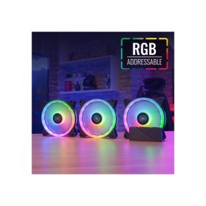 AeroCool Fan Pack 3-in-1 3x120mm - DUO 12 Pro - Addressable RGB with Hub, Remote - ACF3-DU10227.11