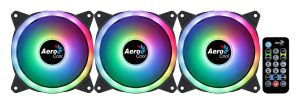 AeroCool Fan Pack 3-in-1 3x120mm - DUO 12 Pro - Addressable RGB with Hub, Remote - ACF3-DU10227.11