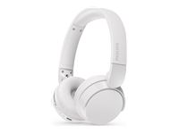 Căști PHILIPS fără fir pe ureche cu drivere pentru microfon de 32 mm/alb închis